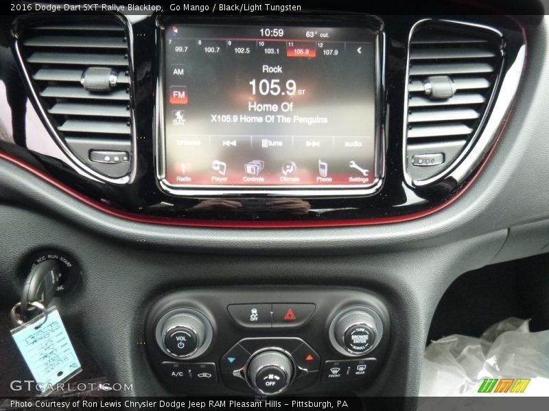 Go Mango / Black/Light Tungsten 2016 Dodge Dart SXT Rallye Blacktop