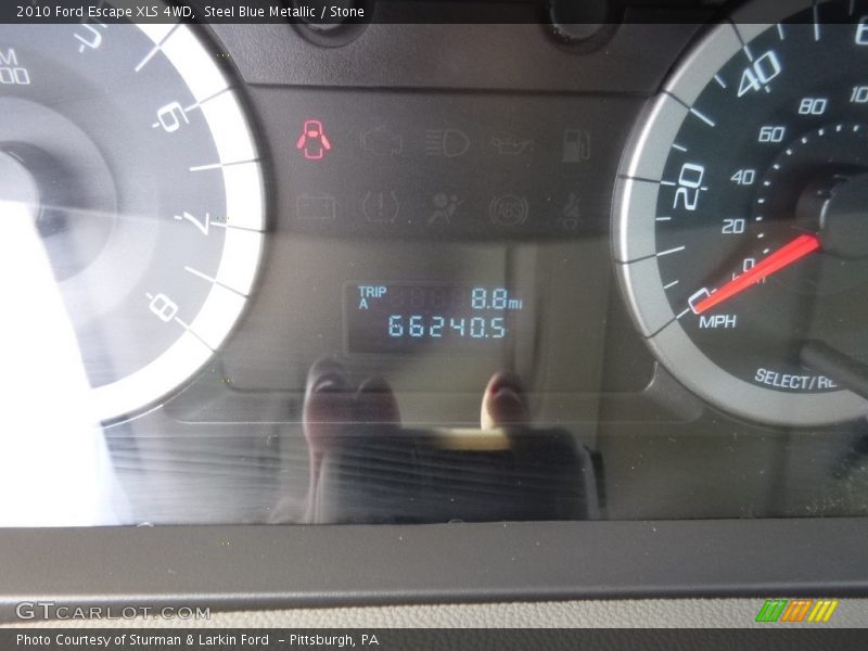 Steel Blue Metallic / Stone 2010 Ford Escape XLS 4WD