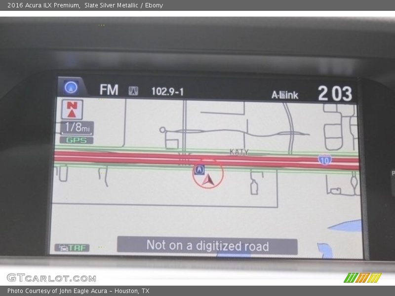 Slate Silver Metallic / Ebony 2016 Acura ILX Premium