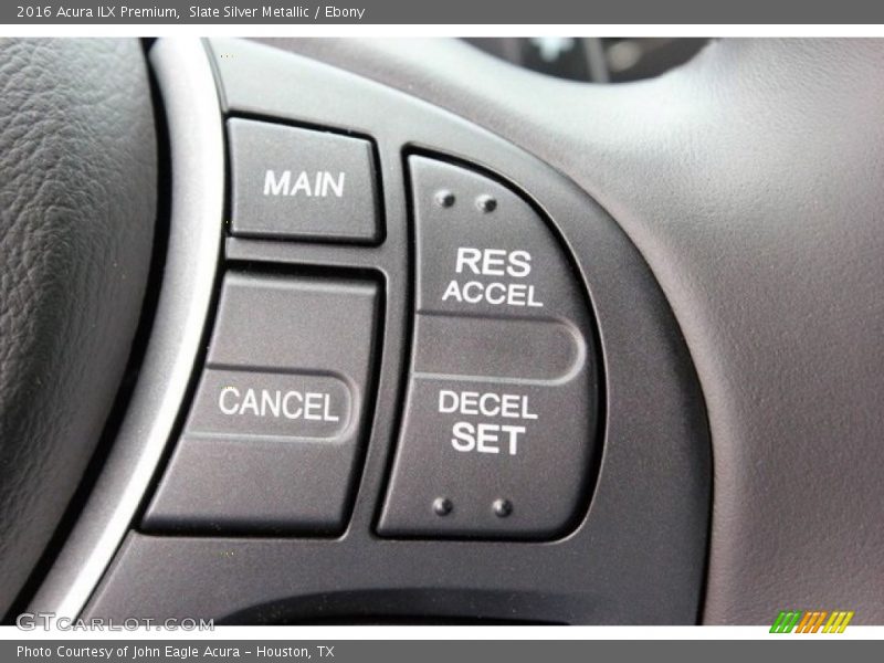 Slate Silver Metallic / Ebony 2016 Acura ILX Premium