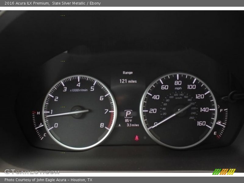 Slate Silver Metallic / Ebony 2016 Acura ILX Premium