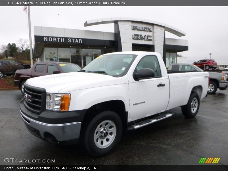 Summit White / Dark Titanium 2013 GMC Sierra 1500 Regular Cab 4x4