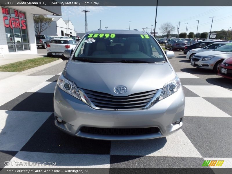Silver Sky Metallic / Light Gray 2013 Toyota Sienna XLE