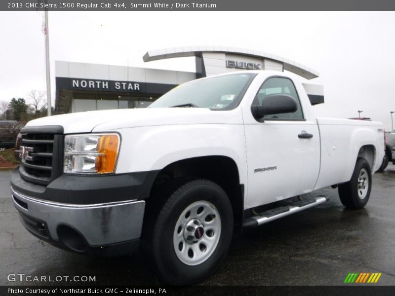 Summit White / Dark Titanium 2013 GMC Sierra 1500 Regular Cab 4x4