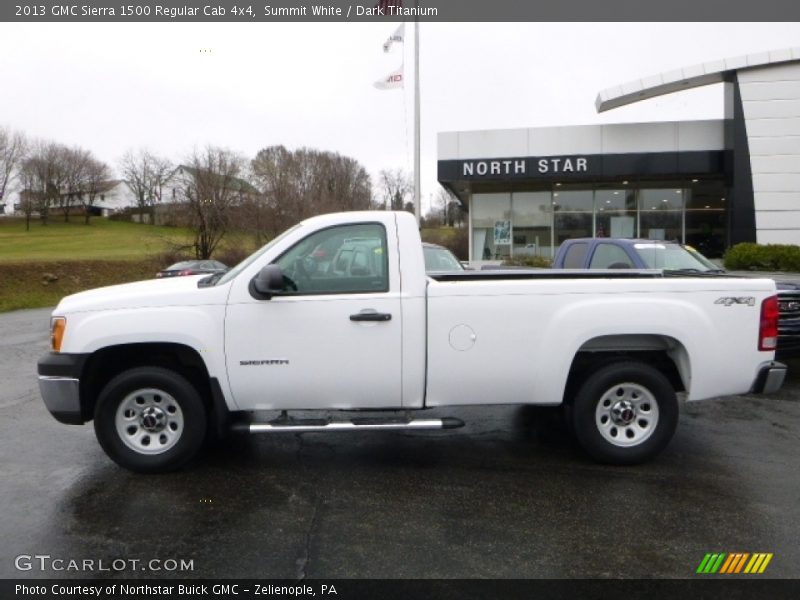 Summit White / Dark Titanium 2013 GMC Sierra 1500 Regular Cab 4x4