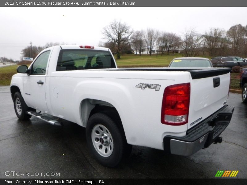 Summit White / Dark Titanium 2013 GMC Sierra 1500 Regular Cab 4x4