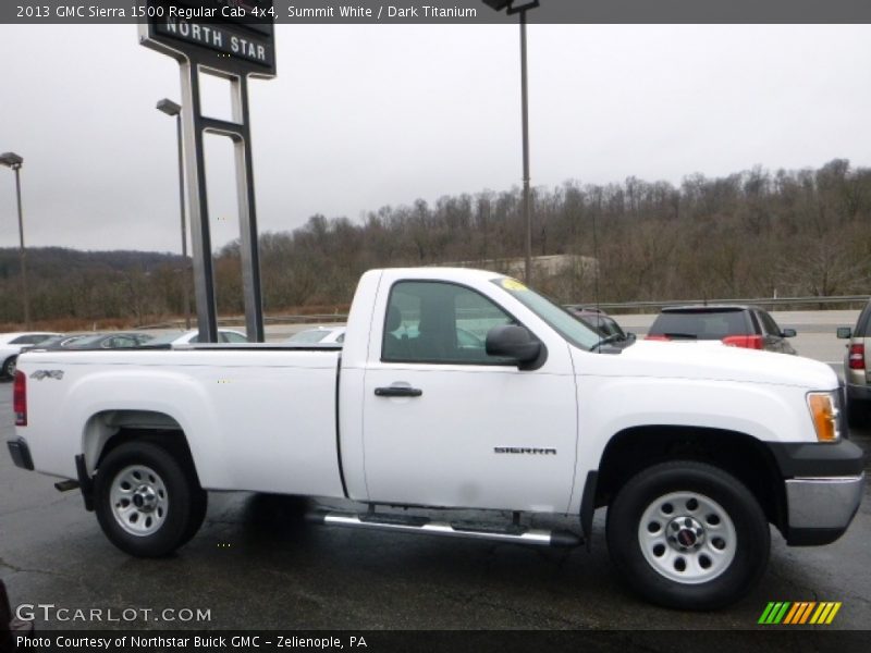 Summit White / Dark Titanium 2013 GMC Sierra 1500 Regular Cab 4x4