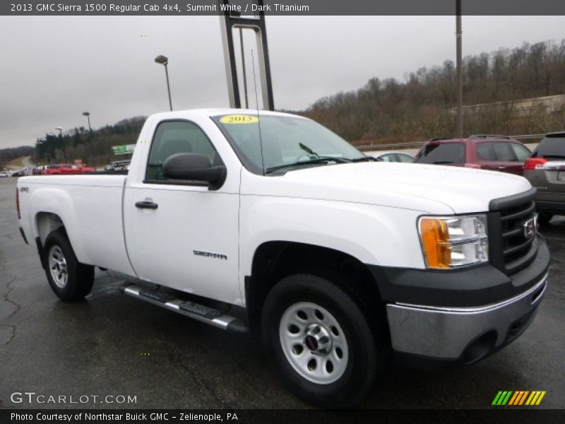 Summit White / Dark Titanium 2013 GMC Sierra 1500 Regular Cab 4x4