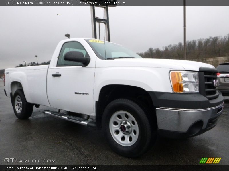 Summit White / Dark Titanium 2013 GMC Sierra 1500 Regular Cab 4x4