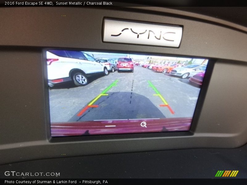 Sunset Metallic / Charcoal Black 2016 Ford Escape SE 4WD