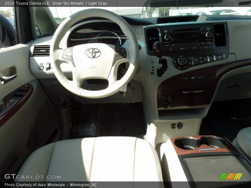 Silver Sky Metallic / Light Gray 2013 Toyota Sienna XLE