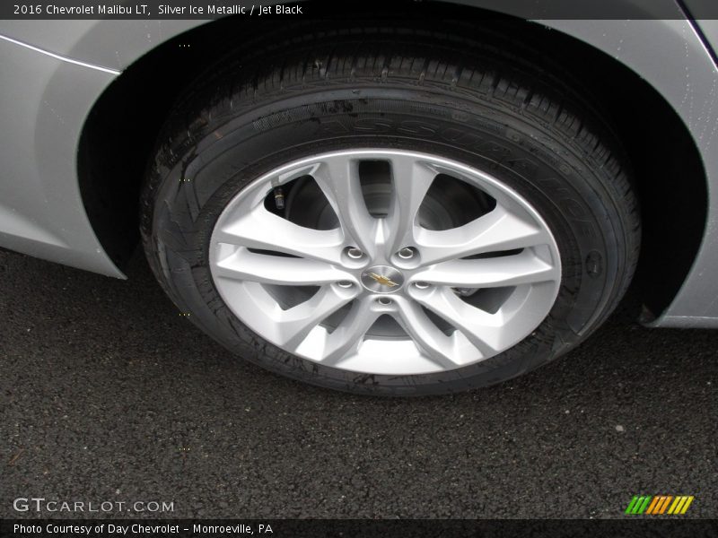 Silver Ice Metallic / Jet Black 2016 Chevrolet Malibu LT