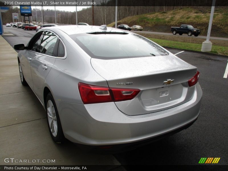 Silver Ice Metallic / Jet Black 2016 Chevrolet Malibu LT