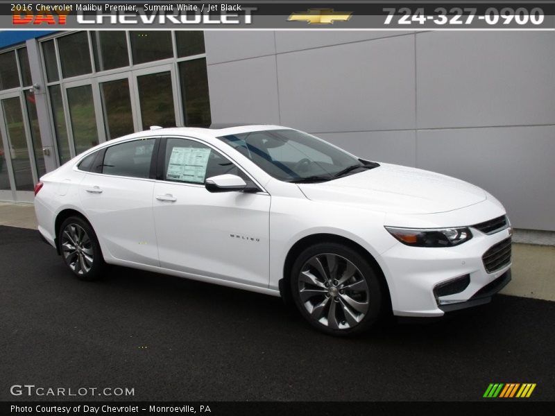 Summit White / Jet Black 2016 Chevrolet Malibu Premier