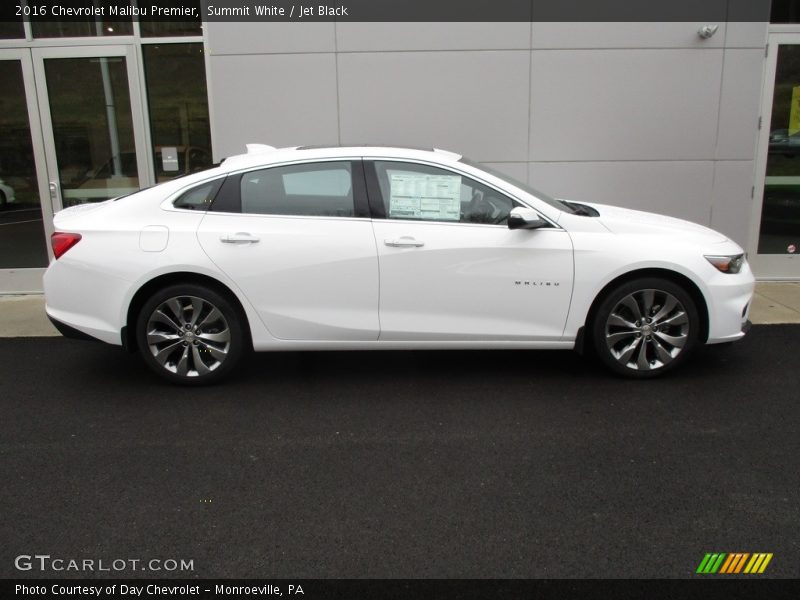 Summit White / Jet Black 2016 Chevrolet Malibu Premier