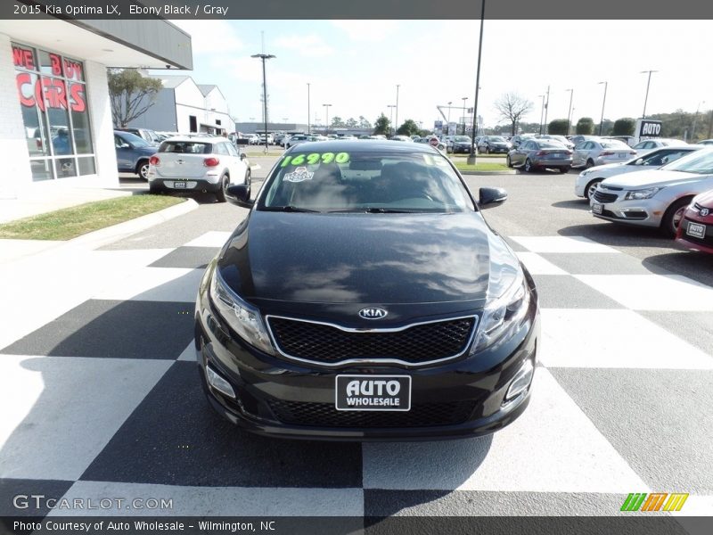 Ebony Black / Gray 2015 Kia Optima LX