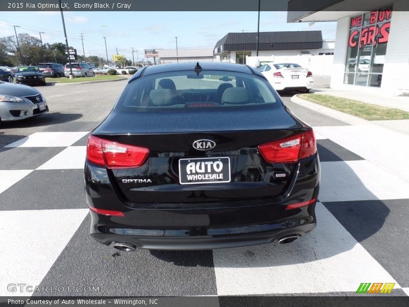 Ebony Black / Gray 2015 Kia Optima LX