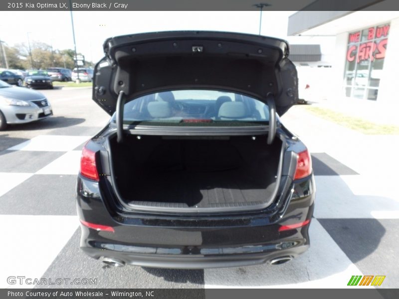 Ebony Black / Gray 2015 Kia Optima LX