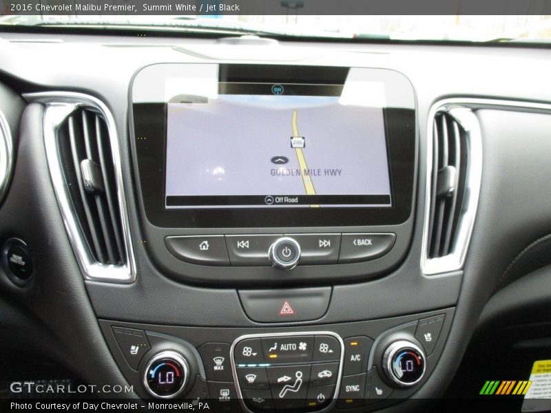 Summit White / Jet Black 2016 Chevrolet Malibu Premier