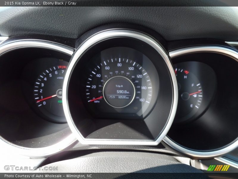 Ebony Black / Gray 2015 Kia Optima LX
