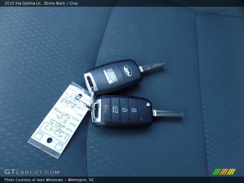 Ebony Black / Gray 2015 Kia Optima LX