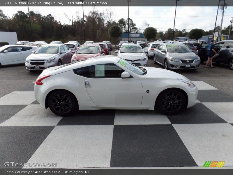 Pearl White / Persimmon 2015 Nissan 370Z Touring Coupe