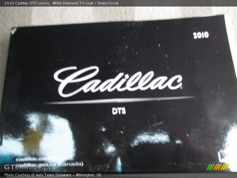 White Diamond Tri-coat / Shale/Cocoa 2010 Cadillac DTS Luxury