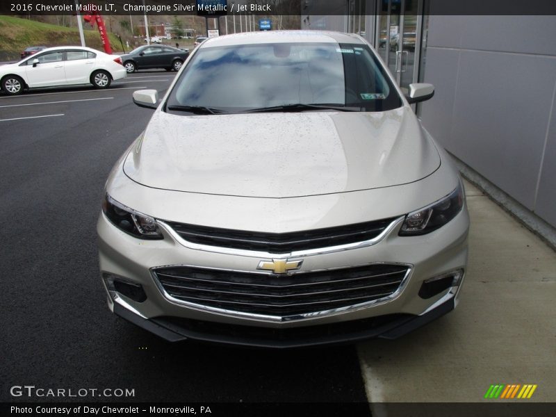 Champagne Silver Metallic / Jet Black 2016 Chevrolet Malibu LT