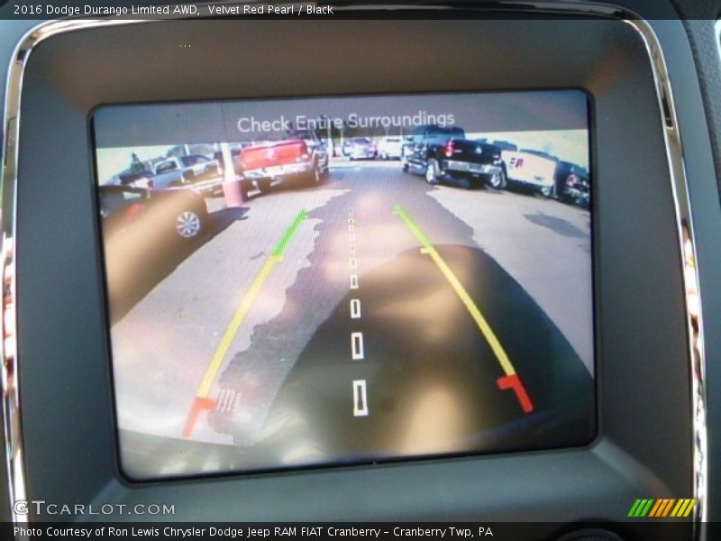 Velvet Red Pearl / Black 2016 Dodge Durango Limited AWD