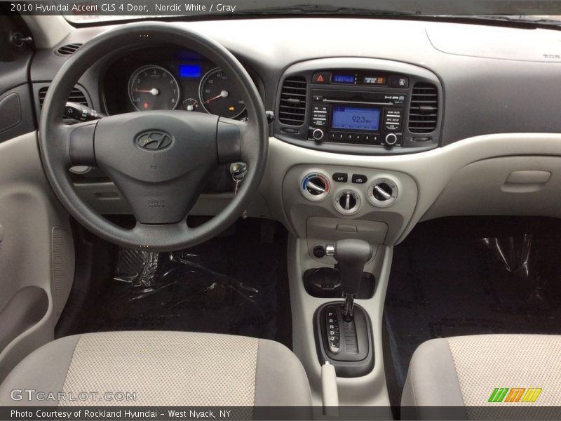 Nordic White / Gray 2010 Hyundai Accent GLS 4 Door