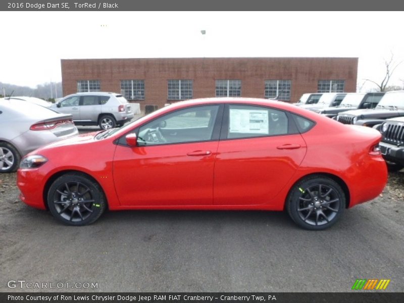 TorRed / Black 2016 Dodge Dart SE
