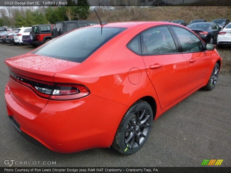 TorRed / Black 2016 Dodge Dart SE