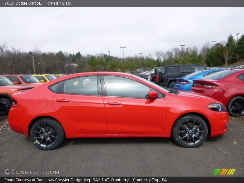 TorRed / Black 2016 Dodge Dart SE