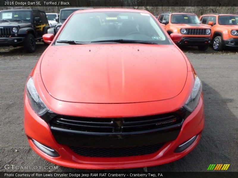 TorRed / Black 2016 Dodge Dart SE