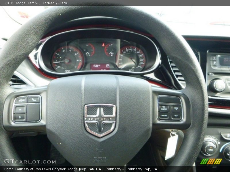 TorRed / Black 2016 Dodge Dart SE