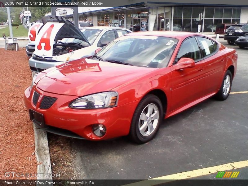 Crimson Red / Ebony 2008 Pontiac Grand Prix Sedan