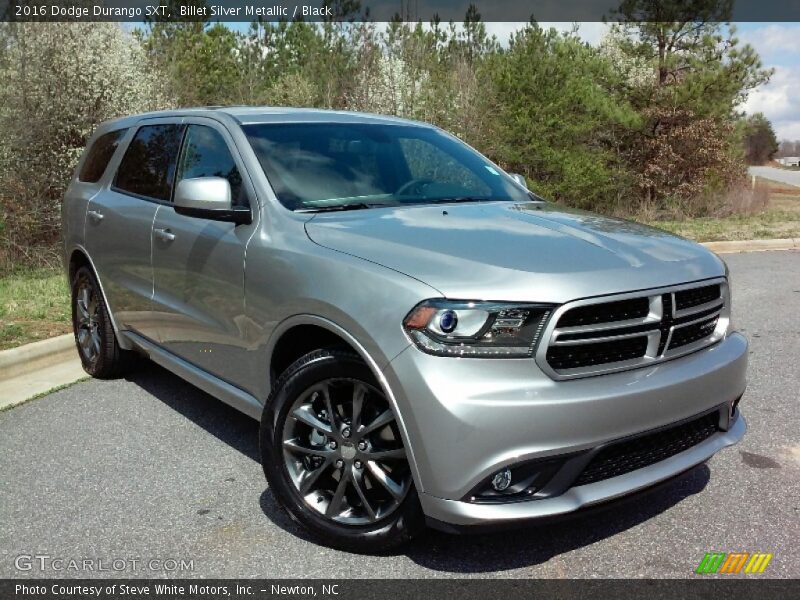 Billet Silver Metallic / Black 2016 Dodge Durango SXT