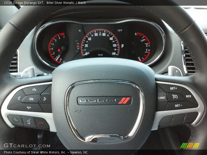 Billet Silver Metallic / Black 2016 Dodge Durango SXT