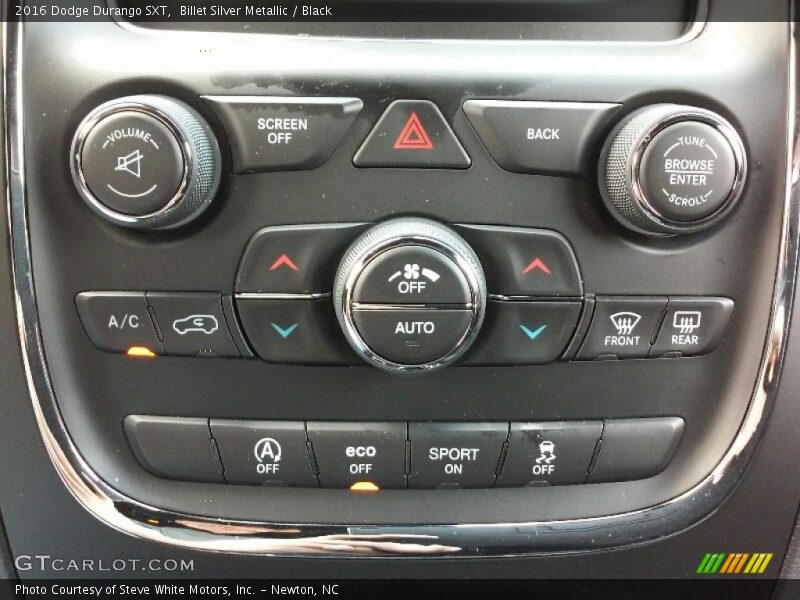 Billet Silver Metallic / Black 2016 Dodge Durango SXT