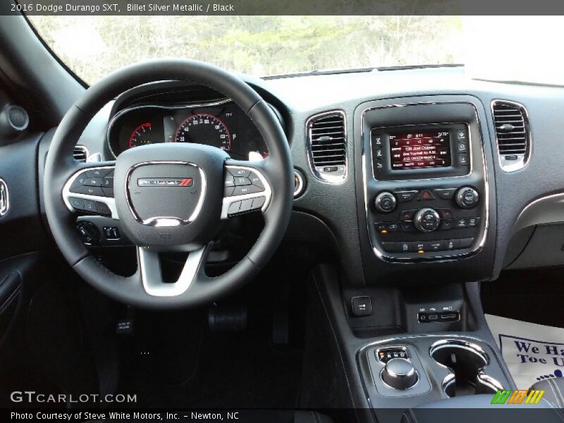 Billet Silver Metallic / Black 2016 Dodge Durango SXT