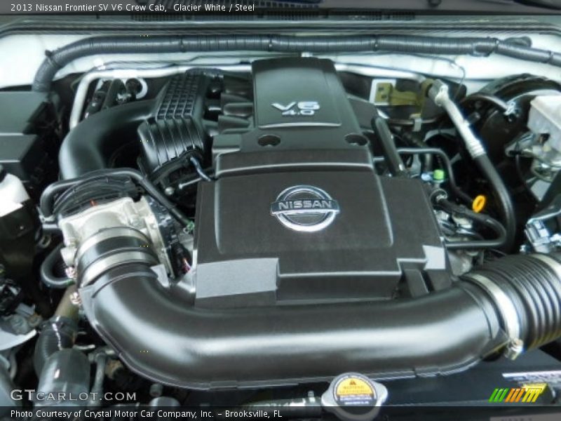 Glacier White / Steel 2013 Nissan Frontier SV V6 Crew Cab