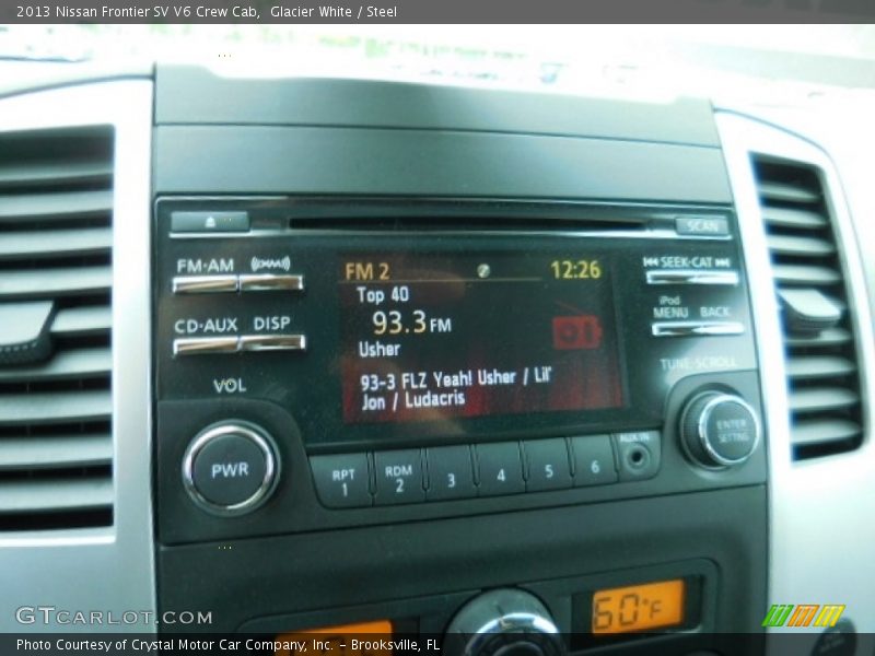 Glacier White / Steel 2013 Nissan Frontier SV V6 Crew Cab