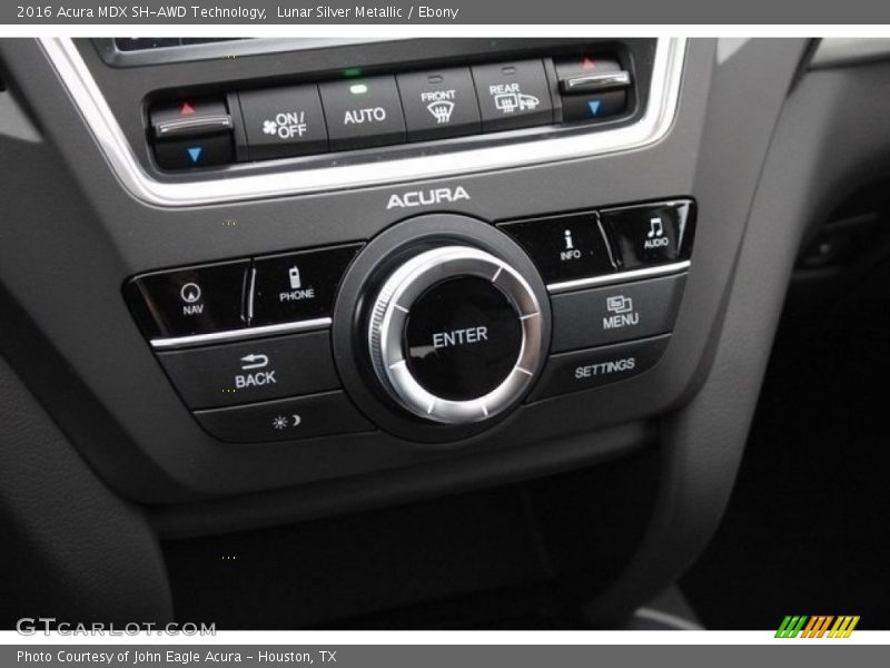 Lunar Silver Metallic / Ebony 2016 Acura MDX SH-AWD Technology