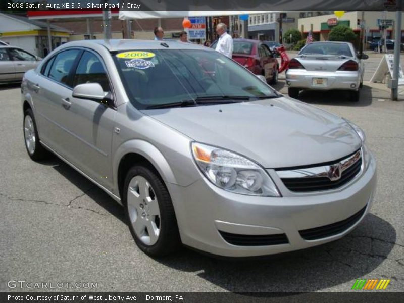 Silver Pearl / Gray 2008 Saturn Aura XE 3.5