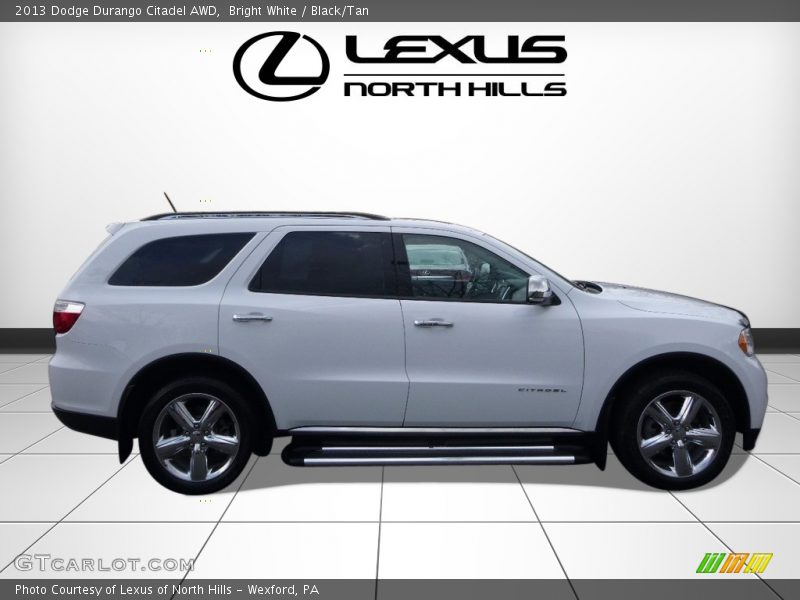 Bright White / Black/Tan 2013 Dodge Durango Citadel AWD