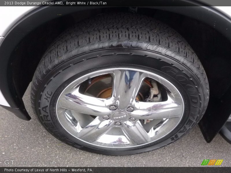 Bright White / Black/Tan 2013 Dodge Durango Citadel AWD
