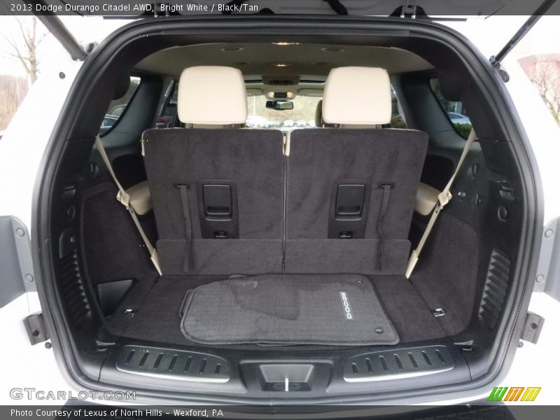 Bright White / Black/Tan 2013 Dodge Durango Citadel AWD