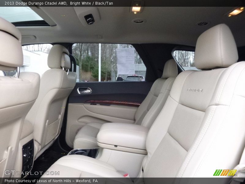 Bright White / Black/Tan 2013 Dodge Durango Citadel AWD