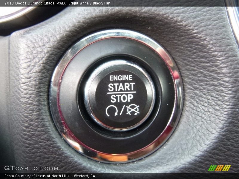 Bright White / Black/Tan 2013 Dodge Durango Citadel AWD