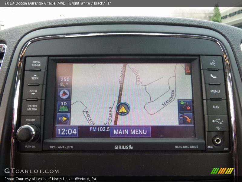 Bright White / Black/Tan 2013 Dodge Durango Citadel AWD